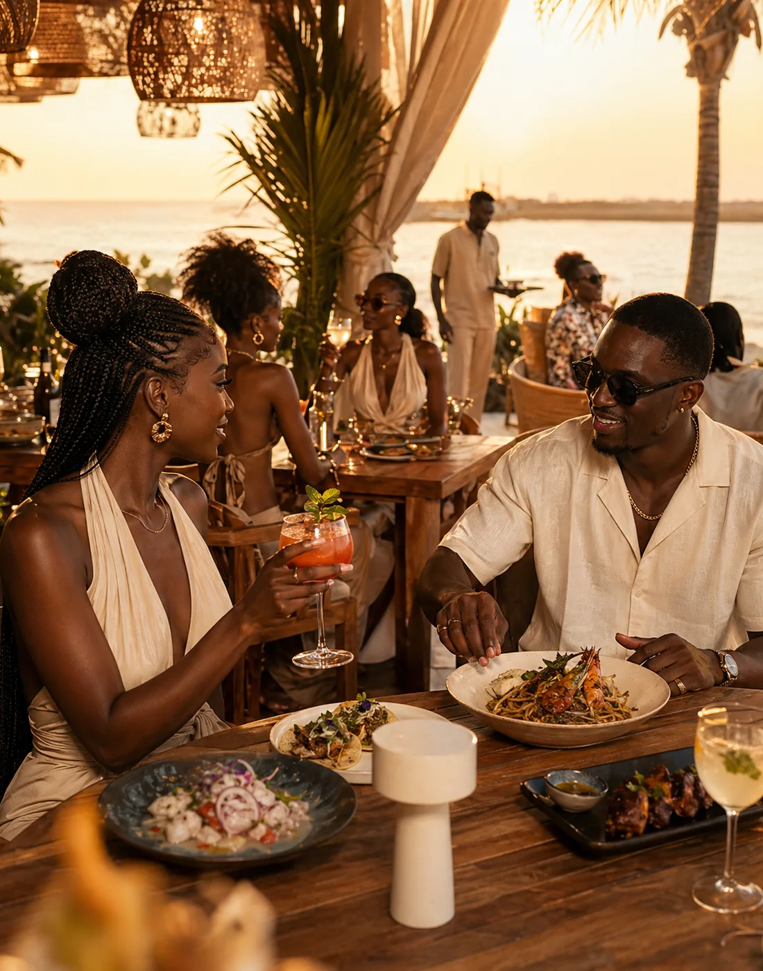 Premium restaurant and beach club content